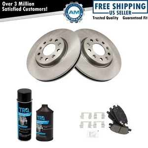 Front Ceramic Brake Pad & Rotor Kit w/Chemicals for LaCross Equinox Malibu - Picture 1 of 6