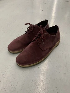 Clarks Desert London Crepe Sole Shoes US 9 M Burgundy Boot Trek - Picture 1 of 8