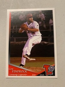 Cre Finfrock Card 2019 Lansing Lugnuts Team Card