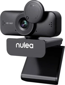 Nulea HD 1080P Webcam with Mic & Privacy Cover for PC/Laptop & for Video Calling - Picture 1 of 6