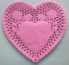 Pink Paper Doilies Heart 15.5Cm Pk 20 Perfect For Cardmaking & Scrapbooking