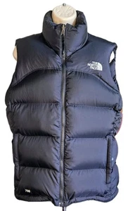 The North Face TNF Nuptse 700 gefütterte Gänsedaunenweste schwarz Damengröße Medium - Bild 1 von 19