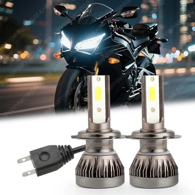 H7 LED Headlight Bulbs Bright for Honda CBR600RR 2003-2017 CBR600F4i 2001-2006 Foto 1 de 4