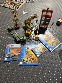 Lego CITY 7633 Construction Site (99% Complete) (With Instructions + Minifigs)