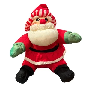 De colección 1994 Hinchado Nylon Paracaídas Papá Noel Navidad Peluche Decoración - Imagen 1 de 6