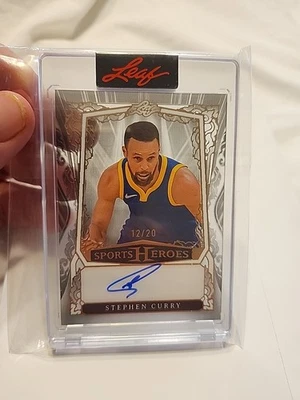 Leaf Sports Heroes 2025 Stephen Curry SP ¡Auto 12/20! Golden State Warriors  Foto 1 de 4