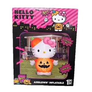 New 2025 Sanrio Hello Kitty Halloween 4.5 Ft Lights Up Airblown Inflatable New - Picture 1 of 4