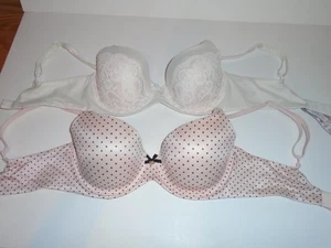 Sujetadores Victoria's Secret Body By Victoria 2 Forrados Demi Talla 32D - Imagen 1 de 2