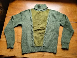 Vintage 100% Wolle Echt Wildleder Größe EU 36 US Small - Bild 1 von 9