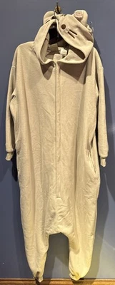 Pusheen The Cat Adult Union Suit, NWT, Gray Fleece Hooded Full Zip NWT - Image 1 of 4
