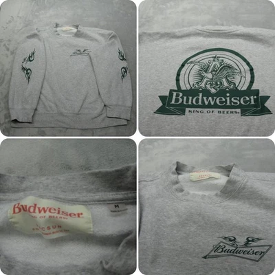 Sudadera Budweiser Para Hombre Mediana Gris Verde Gráfico Cuello Redondo Pacsun Vendedor Foto 1 de 4