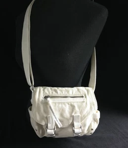 Vtg Aeropostale Canvas Crossbody Shoulder Bag Cream 9”x 6" EVC - CUTE! - Picture 1 of 18