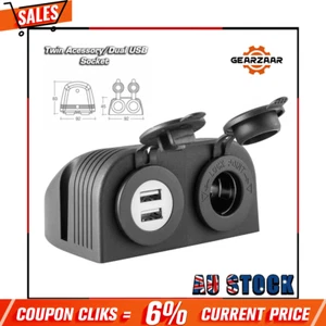 New 81168BL for Narva Accessory Socket/Dual USB Twin Surface Mount Hot AU* - Picture 1 of 11
