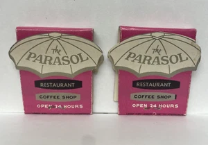 Lot 2 The Parasol Restaurant & Coffee Shop Torrance, CA Matchbook Unstruck - Picture 1 of 3