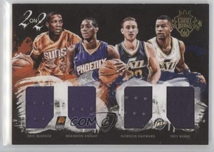 2015-16 Panini Court Kings 2 on Quad Memorabilia /99 Eric Bledsoe Brandon Knight
