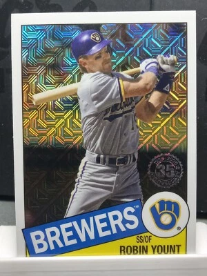 2020 Topps Mojo 35th Anniversary Refractor Robin Yount Milwaukee Brewers - Image 1 of 2