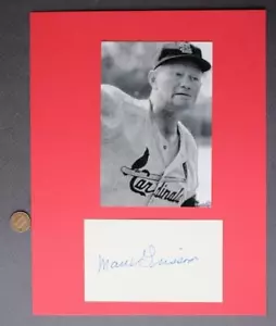 1949 St. Louis Cardinals Spieler Marv Grissom signiertes Autogramm & Foto D. 2005 -- - Bild 1 von 1