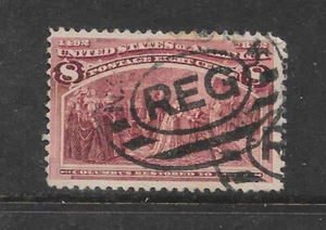 USA 1893 8c claret Columbian Expo very fine used SG 241 - Picture 1 of 1