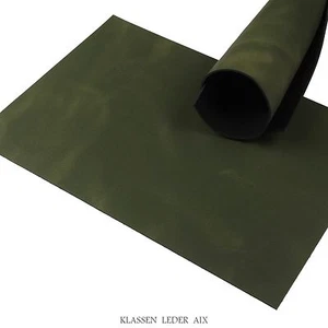 Rindleder Khaki Pull-Up Design 2,2 mm Dick A4 Echt Leder Stück Leather 136 - Bild 1 von 1