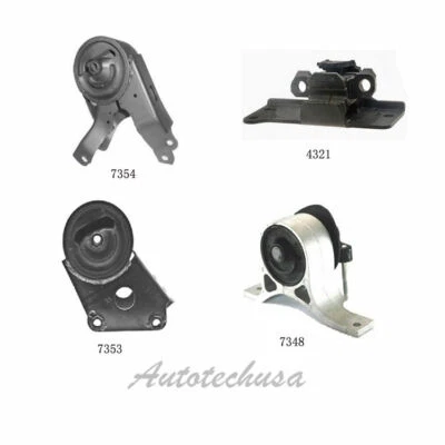 For 2003-2007 Nissan Murano 3.5L 4WD Engine Motor & Trans. Mount Set 4PCS M266 - Image 1 of 4