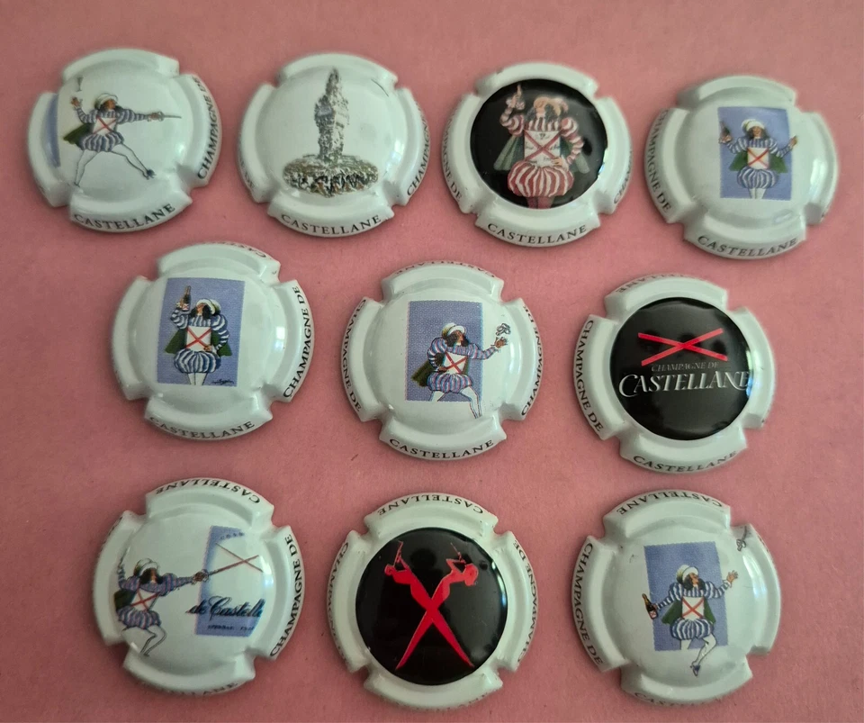10 capsules de champagne série DE CASTELLANE N° 87 à 87i Coté 20 euros  - Photo 1/1