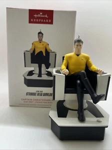 2024 Hallmark Keepsake Star Trek Strange New Worlds Capitán Christopher Pike NUEVO - Imagen 1 de 3