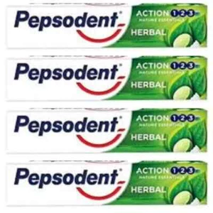 Pack Of 4 x 190g Pepsodent Herbal Toothpaste FREE SHIPPING WORLD WIDE - Picture 1 of 4
