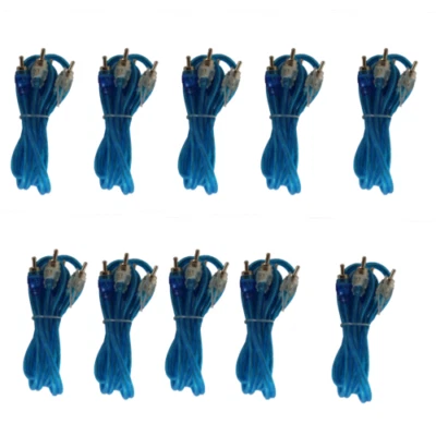 Paquete de diez cables RCA flexibles con diseño giratorio de 3 pies (0,9 M) Raptor by Metra R2RCA3 Foto 1 de 2