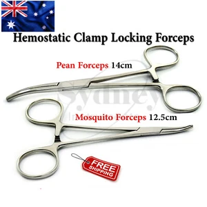 Dental Locking Pliers Hemostat Forceps Artery Clamp Surgical Instruments - Picture 1 of 4