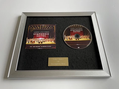 🎶💿⭐️SIGNED/AUTOGRAPHED ANDREW LLOYD WEBBER - SYMPHONIC SUITES FRAMED CD🎶💿⭐️ Cover