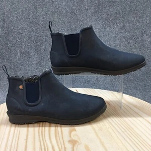 Bogs Boots Womens 11 Sweetpea Winter Chelsea Blue Pull On Casual Ankle Top Flats - Picture 1 of 20