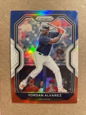 2021 Panini Prizm Yordan Alvarez Red White Blue Prizm Tier III Astros #224