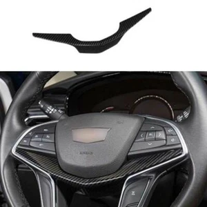 For Cadillac XT5 2017-2022 Carbon Fiber Steering Wheel U Type Cover Trim 1PCS - Picture 1 of 7