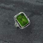 Attractive Green Peridot Ring For Women 925 Solid Sterling Silver Designer Ring