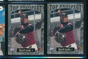 Lot (2) 1997 Best #28 Russell Jacobs Wisonsin Timber Rattlers (CG151) SWSW