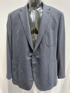 BNWT Caruso Men's Wool-Cashmere Blue Check Jacket- EU 58/UK 48 - Picture 1 of 17