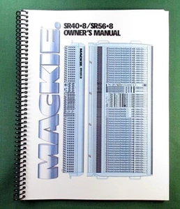 Mackie SR40-8 / SR56-8 Instruction Manual: Full Color with Protective Covers! - Picture 1 of 1