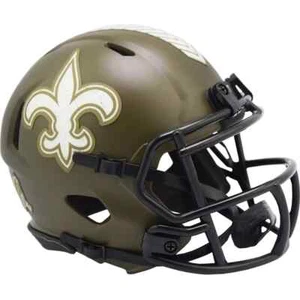 New Orleans Saints Riddell Replica Mini Helmet "Salute to Service" - Picture 1 of 1
