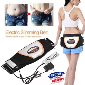 Electric Vibrate Massage Belt Stomach Slim Fat Burn Weight Loss Body Shaper Tool - Picture 1 of 12