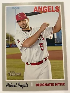 2019 Topps Heritage #422 Albert Pujols SP Los Angeles Angels - Picture 1 of 2