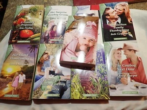 Bulk Lot of 9 ~ Harlequin Heartwarming Paperbacks ~ LARGER PRINT - Picture 1 of 6