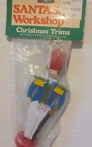 Vintage Kurt S. Adler Wooden Soldier Christmas Ornament NIP - Picture 1 of 6