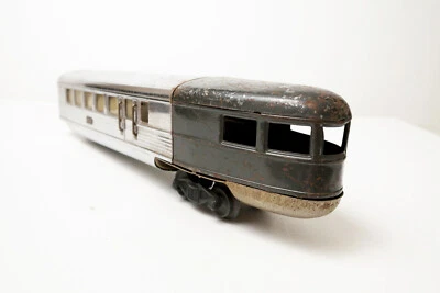 Lionel Prewar O Gauge Flying Yankee 618 Chrome Observation Streamliner - Image 1 of 4