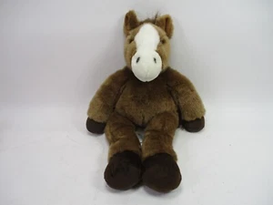 Build a Bear Horse Plush Floppy Brown & White Stuffed Animal Pony 18" - Picture 1 of 8