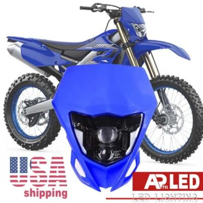 Для Yamaha 2013-2023 Yamaha TTR 250 400 426 450 светодиодная фара Enduro Cross велосипеды - Изображение 1 из 4
