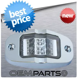 1Pc New 4" Chrome Bezel Mid-Turn Clearance Side Marker Truck Trailer LED Light - Picture 1 of 3