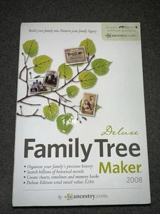 Broderbund Family Tree Maker 2008 Deluxe - Versión completa para Windows... - Imagen 1 de 4