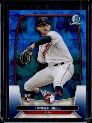2023 Bowman Chrome Sapphire Tanner Bibee RC Rookie #88 Guardians - Image 1 of 2