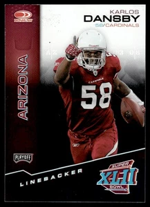 2008 Donruss Playoff Arizona Cardinals Super Bowl XLII Kartenshow Karlos Dansby - Bild 1 von 2