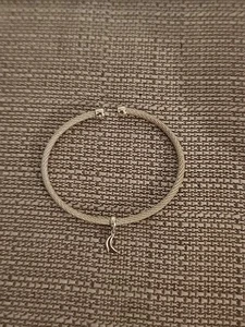 Tiffany & Co. Sterling Silver Dangling Half Moon Charm Mesh Cuff Bracelet - Picture 1 of 7